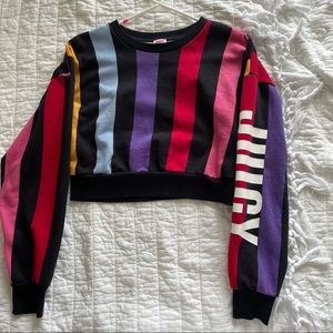 Cropped rainbow sweatshirt (Juicy Couture)